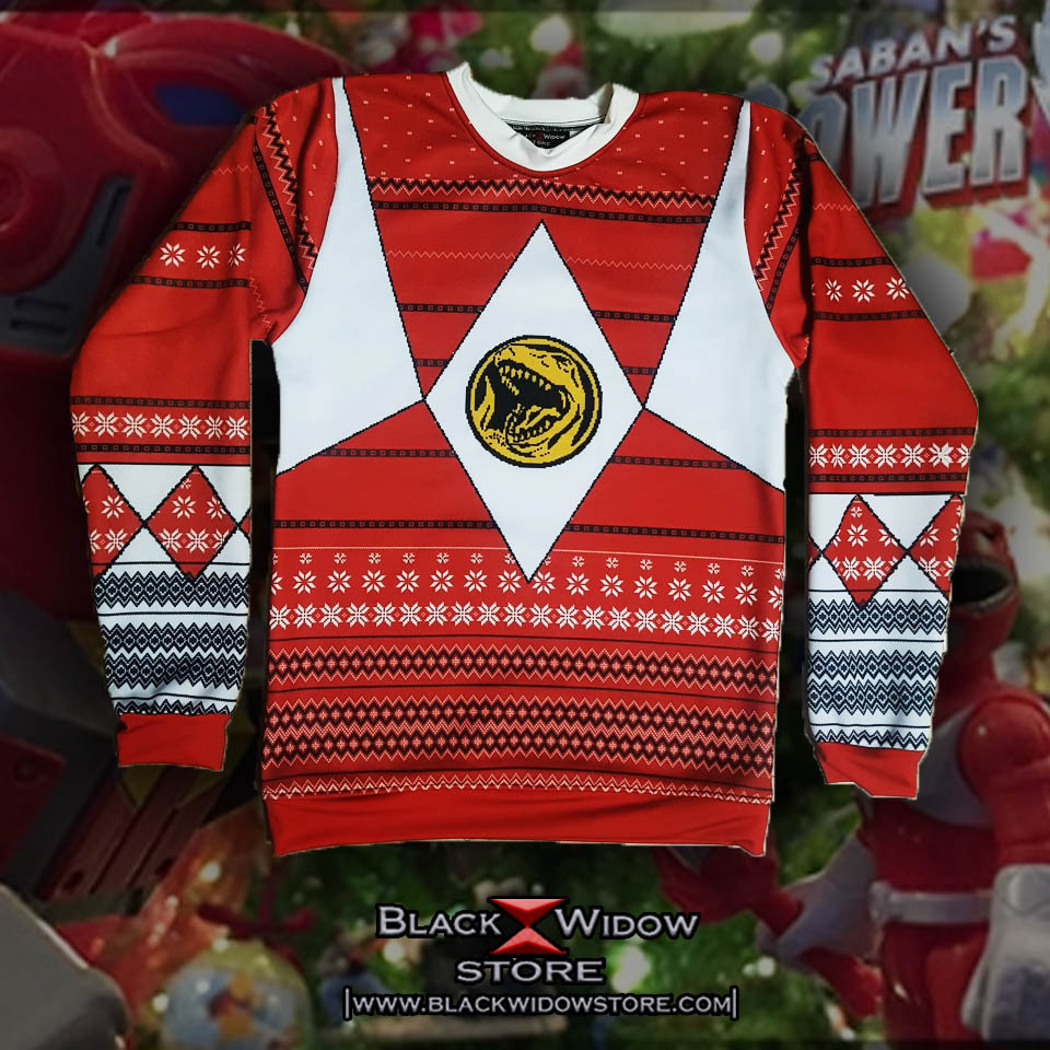 S572. Sueter Power Ranger Rojo | Black Widow Store